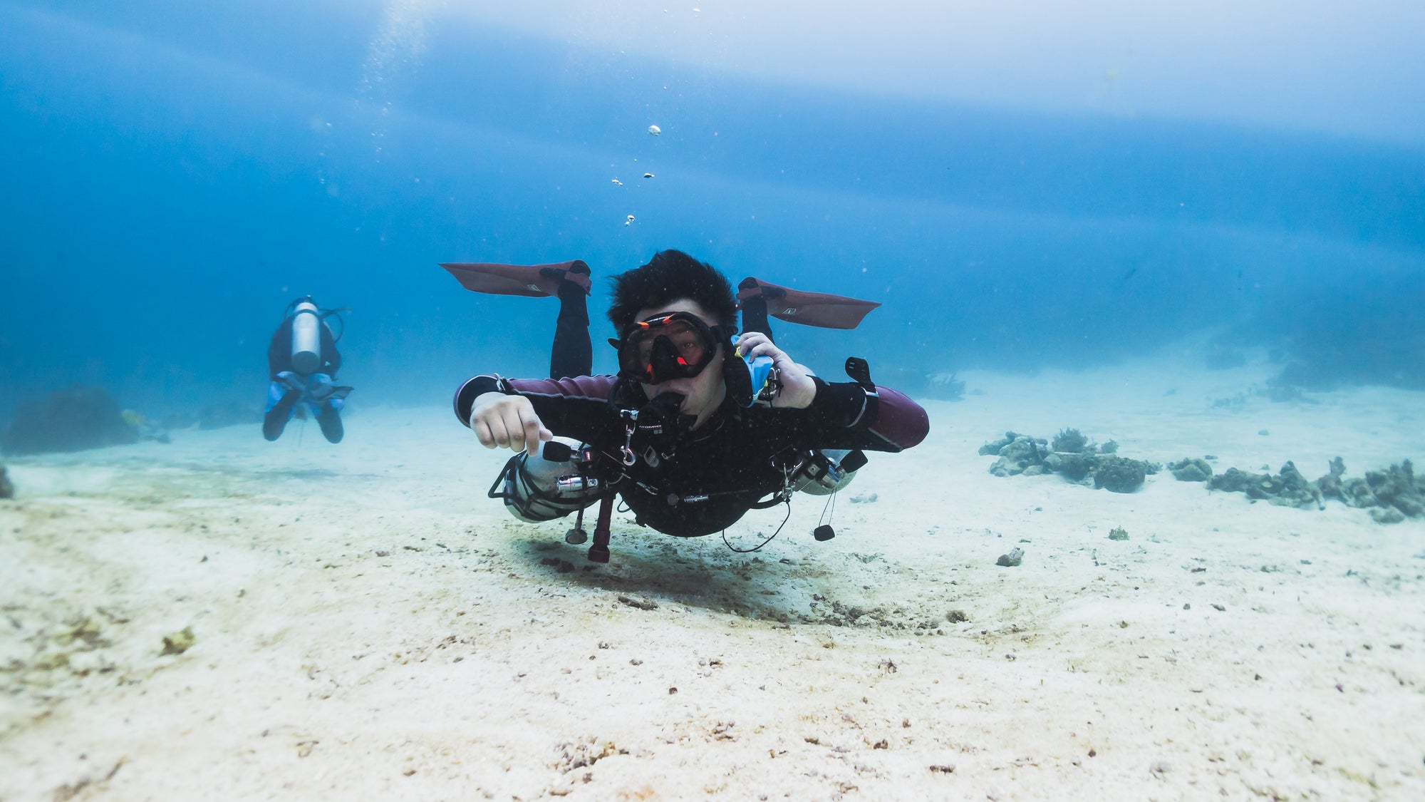 Scuba diver underwater